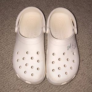 All white crocs